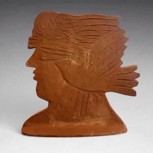 Alekos Fassianos (1935-2022) - The Spirit, Multiple In Terracotta. Numbered 27/30