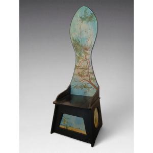 High Chair In The Style Of Mario Ceroli (1970)