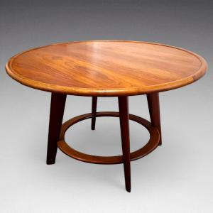 Majorelle - Coffee Table In Rosewood And Walnut, Circa 1920
