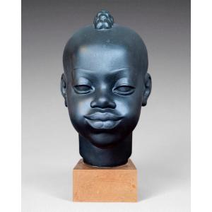  Riccardo Scarpa - Plaster Head Of A Child (circa 1950)
