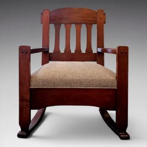 Stickley Brother's - Rocking Chair - Art&craft Usa ( Circa 1900)