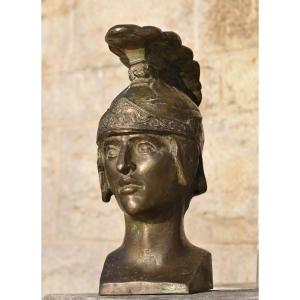 Head Of A Classical Warrior, Possibly Aries Or Achilles (circa 1910)