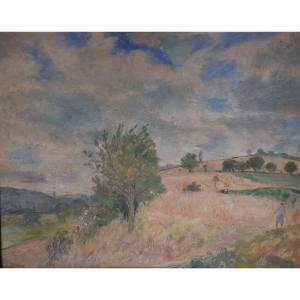 Adolphe Deteix,  Wheat Fields (circa 1930)