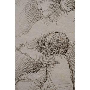 Hector Lemaire, Mother And Child (1881)