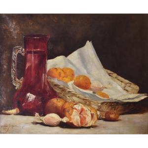 Charles Jung, Still Life With Oranges (1896)