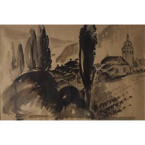 André Auclair, Landscape In The South Of France  (around 1940)