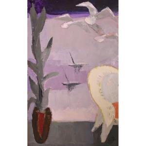 André Auclair, Cactus And Birds (circa 1960)