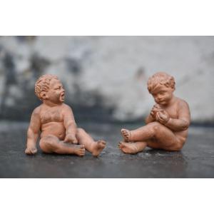 Pair Of Terracotta Putti (circa 1870)