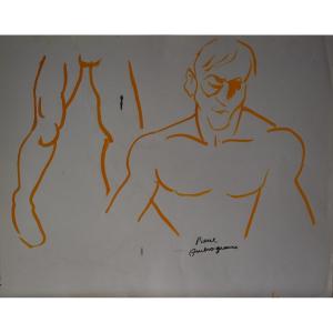 Pierre Ambrogiani (ajaccio 1907 - Allauch 1985), Boxer (circa 1950)