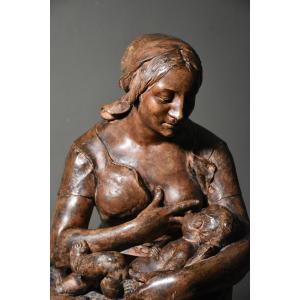 Claude-marie Devenet (uchizy 1851 - Paris 1931), The Mother (1882)