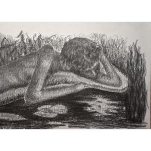 Louis Arnaud, Narcissus Contemplating His Reflection In The Water (circa 1940)