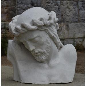 Lucien Fenaux (1911 - 1969), Christ With The Crown Of Thorns (circa 1950)