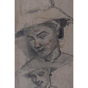 Gaston Guignard (bordeaux 1848 - Paris 1922), Woman With A Hat (circa 1880)