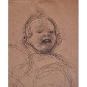 Georges Picard, (remiremont 1857 - Yzeures-sur-creuse 1943), Crying Angel (circa 1900)