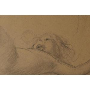 Georges Picard (remiremont 1857 - Yzeures-sur-creuse 1943), Angel Flying On Its Back (around 190