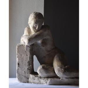 Pryas (bordeaux 1891- Paris 1985), Attr., Nude Woman (circa 1940)