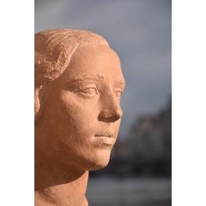 Yani Pryas (bordeaux 1891 - Paris 1985), Bust Of A Woman (circa 1935)