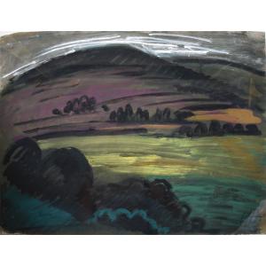 André Auclair (paris 1893 - Saint-thomé 1976), Saint-thomé In The Ardèche (circa 1960)