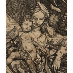 Italian School, Virgin And The Infant Jesus Holding A Small Cross (circa 1740)