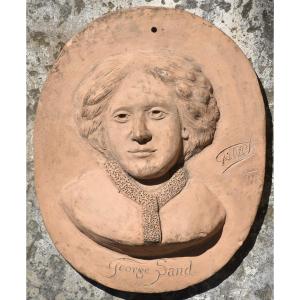 Portrait Medallion Of George Sand (circa 1890)