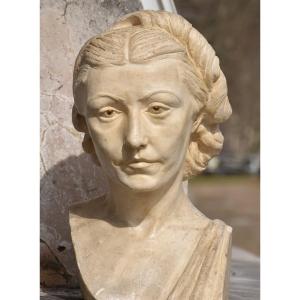 Daniel Meyer (mulhouse 1908 - Nancy 1993), Portrait Of Artist Nicole Gauthier (1941)