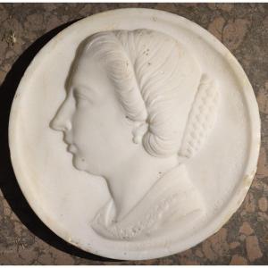 Gabriel-jules Thomas (paris, 1824-1905), Medallion Dedicated To Charles Garnier (1871)