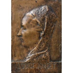Henri Michel Jondet (rouen, 1865-1922), Portrait Of Louise Jondet (1894)