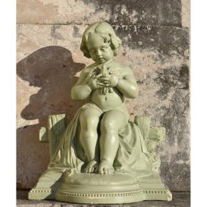 Henri Burdan, Child With Dove (circa 1900)