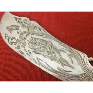Silver Metal Fish Shovel