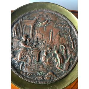 Bronze Cup With Mythological Scene Decor