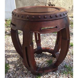 Drum Stool In Exotic Wood, China