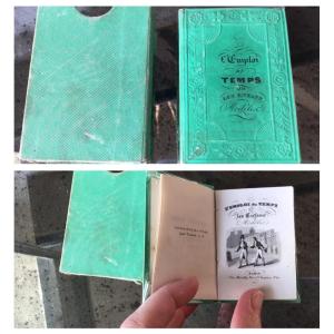 Timetable Or Model Children, 1830, Italian Tiny