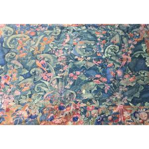 Large Greenery With Parrots (280 X 200)