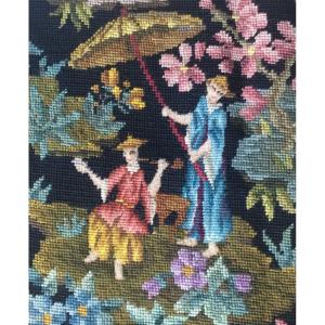 Cabriolet Armchair Upholstery In Point Decor De Chinoiseries