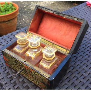 Toilet Box In Boulle Marquetry, XIXth