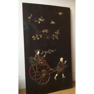 Japanese Panel, Woman Walking