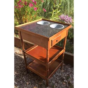 Louis XVI Style Fruit Wood Cooler Table