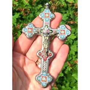 Christ On The Cross In Micro Mosaic