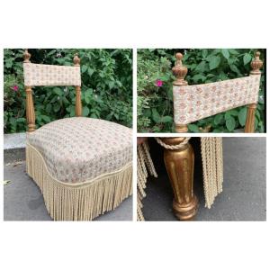 Fireside Chair In Golden Wood