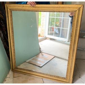 Gilded Leaf Fireplace Mirror