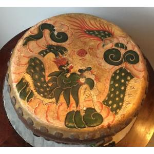 Signed “bangu” Opera Drum, China, 19th Century 