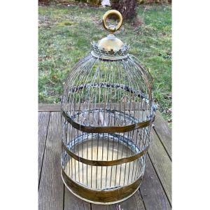 Gilded Brass Birdcage, Circa 1900