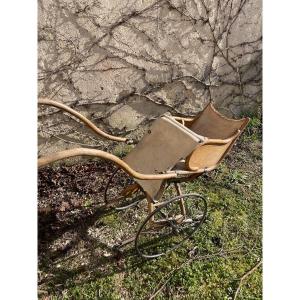 Antique Folding Stroller With Weatherproof Cover
