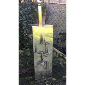 Modernist Bronze Lamp Base, 1950s