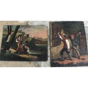 Small Painting On Metal, Miniature