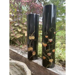 The Two Japanese Lacquered Soliflores 