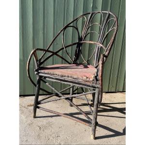 Folk Art, Chair Made Of Curved Branches, Sweden, 19th Century 