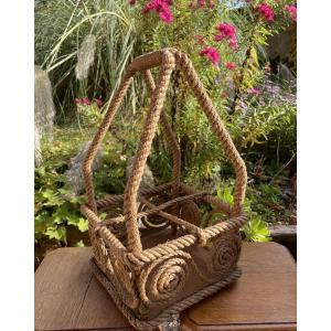 Audoux Minet Rope Bottle Basket 
