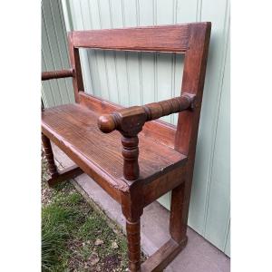Small Hall Bench In Natural Wood 