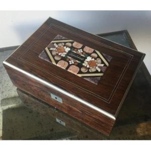 Marble Marquetry Inlaid Box
